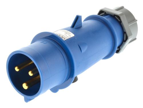 ENCHUFE 2X32A +T AZUL IP44 MENEKES