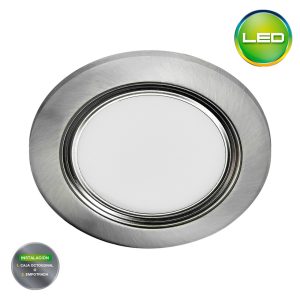 145950  Spot Circular LED Para Caja Octogonal Silver -Luz Blanca MARCA: LIGHTECH