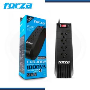 Regulador automático de voltaje 1000VA/500W, 4 salidas, temp-220V