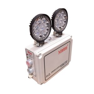 Luminaria de emergencia LED 2x18W 5h 220V IP65 exterior